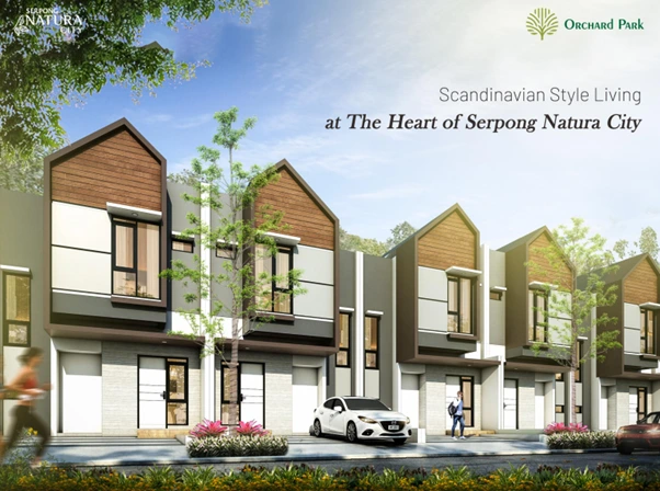 Contoh Desain Fasad Monokrom dari Cluster Serpong Natura City