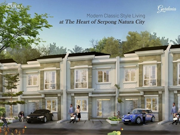 Contoh Fasad minimalis bernuansa modern dan klasik dari Serpong Natura City