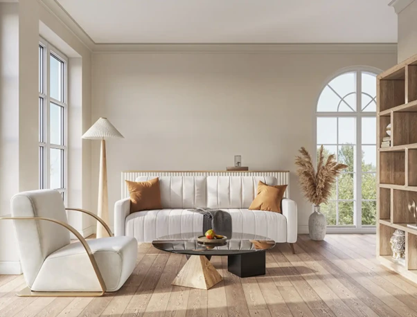 Contoh Interior rumah dengan warna netral