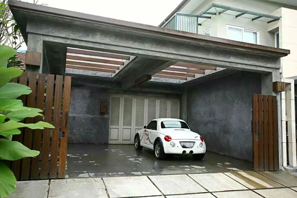 Contoh Kanopi beton permanen