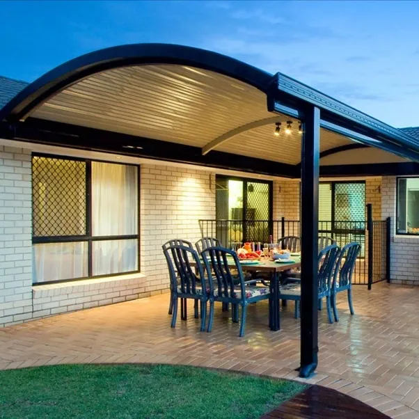 Contoh Kanopi melengkung modern