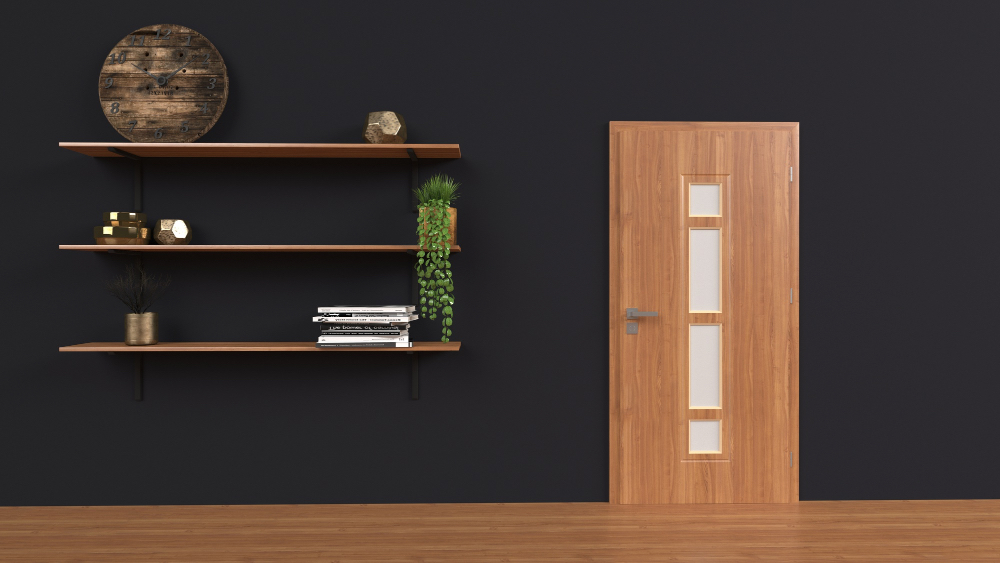 Pintu kamar mandi kayu solid