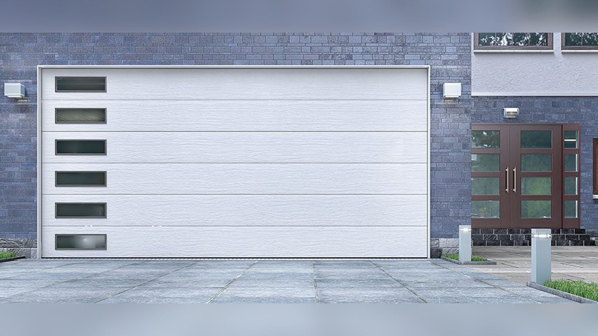 Pintu garasi panel horizontal
