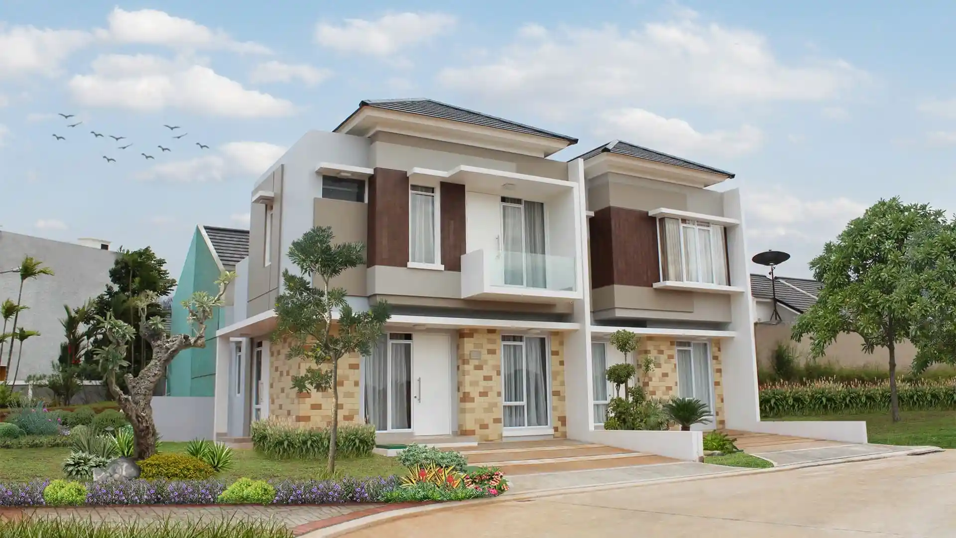 Contoh hunian modern di River Valley