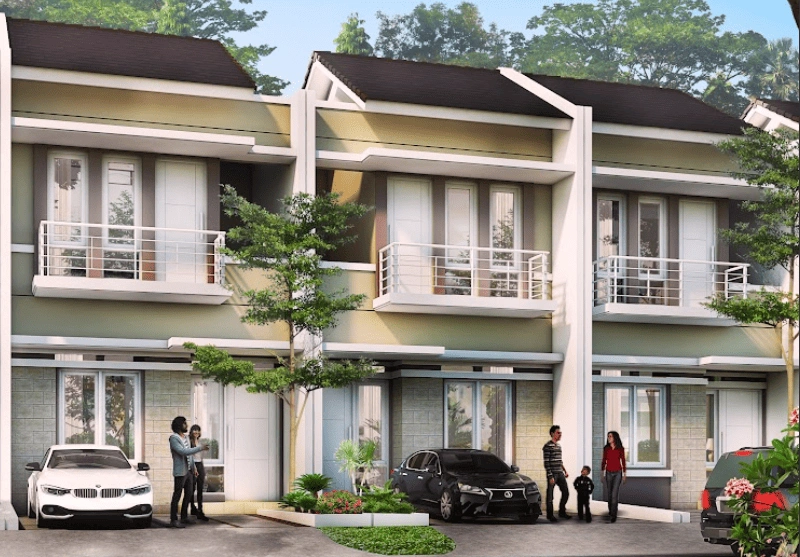 Rumah di kawasan Serpong, Cluster Fidelia Tipe 55