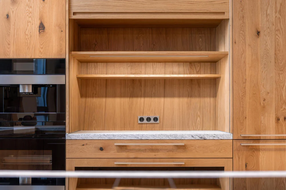 Kitchen set bahan kayu solid