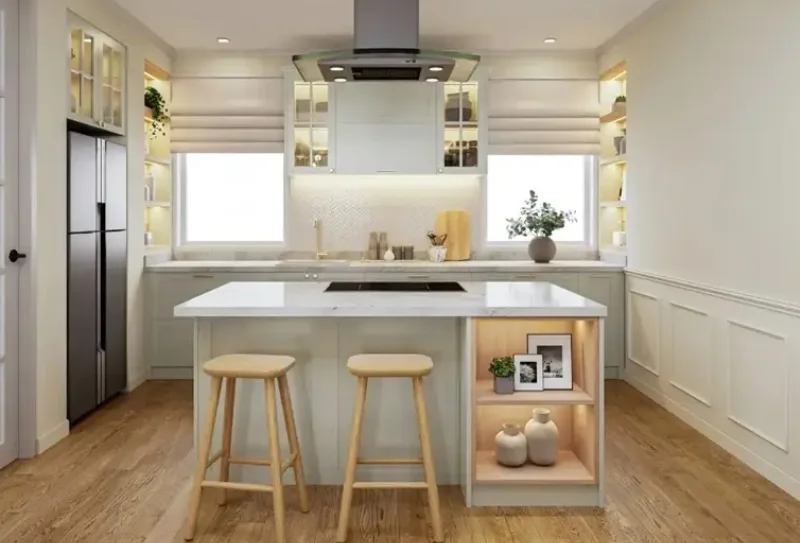 Dapur Minimalis dengan Kitchen Island
